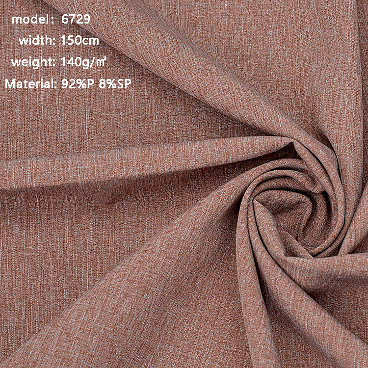 china fabric market wholesale 140gsm 92 polyester 8 spandex sport fabric for Quick drying pants