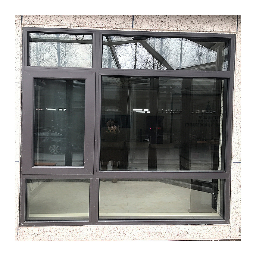 Decorative Louvre Shutter Doors Windows Sliding Window Large Glass Windows Aluminium Aluminum Alloy Customized Size Horizontal