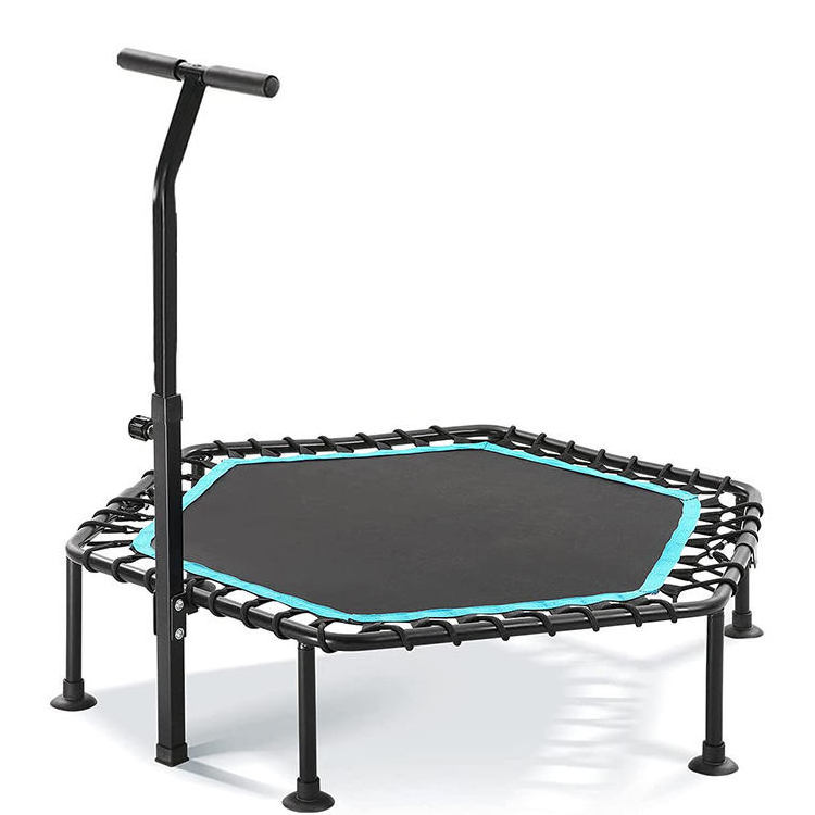 Indoor Unisex Jumping Fitness Trampoline For Adults With Certificate Children'S Mini Trampoline With Handle