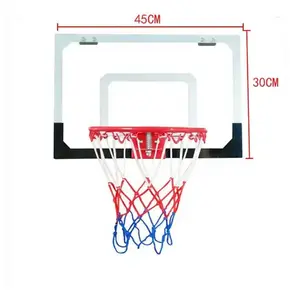 18*12 Inch Backboard Pro Mini Basketball Hoop Over The Door Wall Mounted Basketball Goal Set