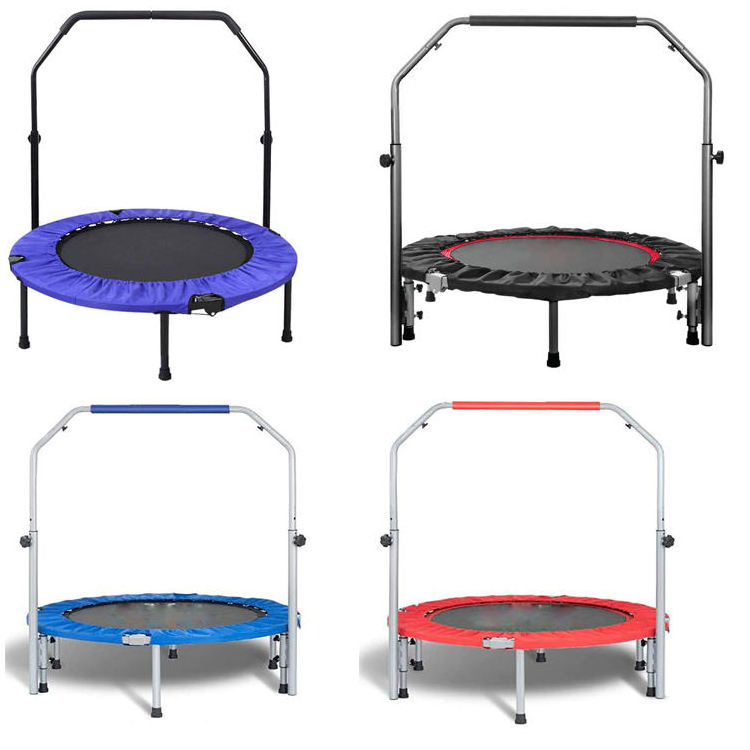 Cheap  Indoor Fitness Adults Safety Round Jumping Bed Trampoline