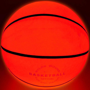 No 5 7 Glow in The Dark Basketball for Teen Boy - Glowing Colorful Basket Ball Light Up Toy for Night Ball Games