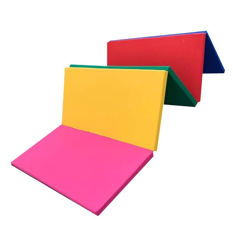 High Quality Cheap Kids 4-Fold Gymnastic Mat Foldable Gym Mat Wall Pad