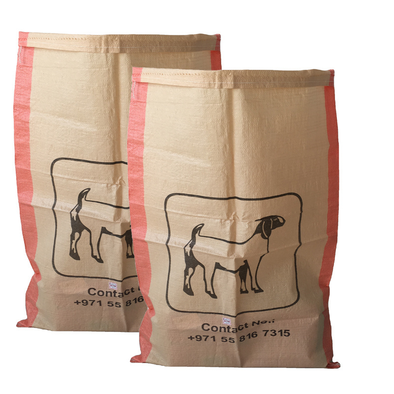 Custom design laminated polypropylene woven sack for packing selling dog cat cattle dove feed