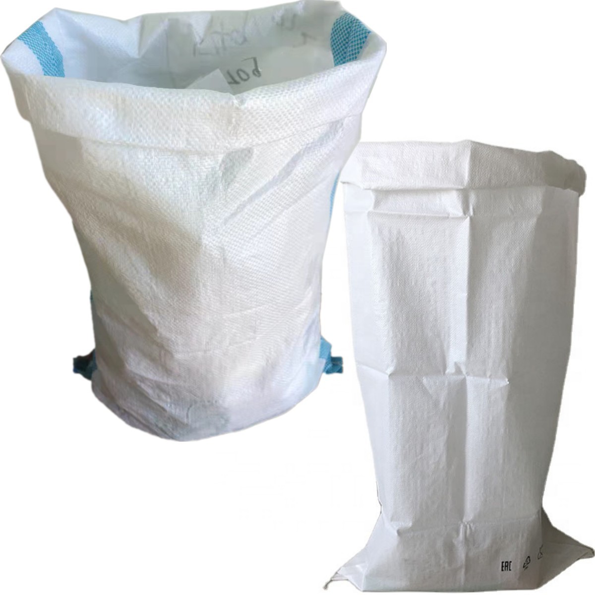 Food Grade Material Customized PE Laminated Woven Polypropylene Sack Safe Plastic Handle Cat Pet Litter Sand Bag