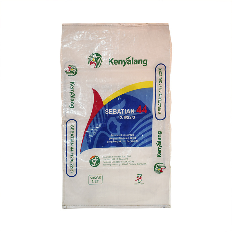 Durable high tensile decomposable 50KG pp woven bag fertilizer chemical Melamine medical custom size bulk 50kg bags