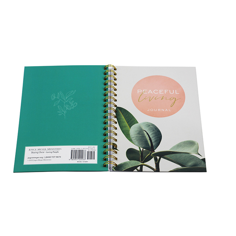 Notebook Manufacturer Custom Hardcover Spiral Bound Daily Weekly Planner Diary Journal Printing