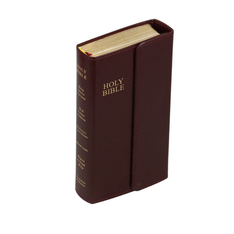 Professional New King James Leather Cover Thread Stitching Bible