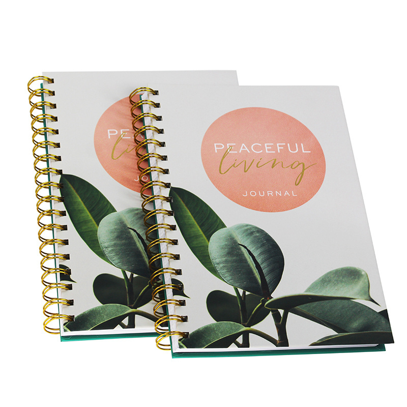 Notebook Manufacturer Custom Hardcover Spiral Bound Daily Weekly Planner Diary Journal Printing