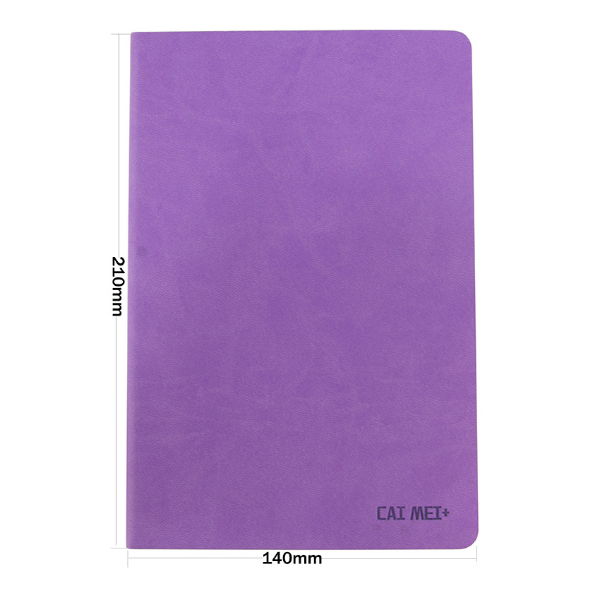 Factory A5 Promotional Custom Logo High Quality Personalized Notepad Diary Softcover PU Leather Notebook