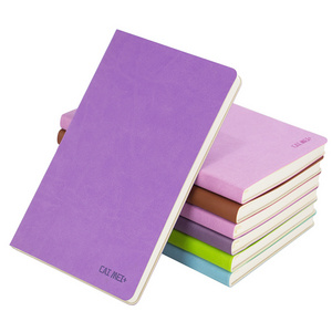 Factory A5 Promotional Custom Logo High Quality Personalized Notepad Diary Softcover PU Leather Notebook