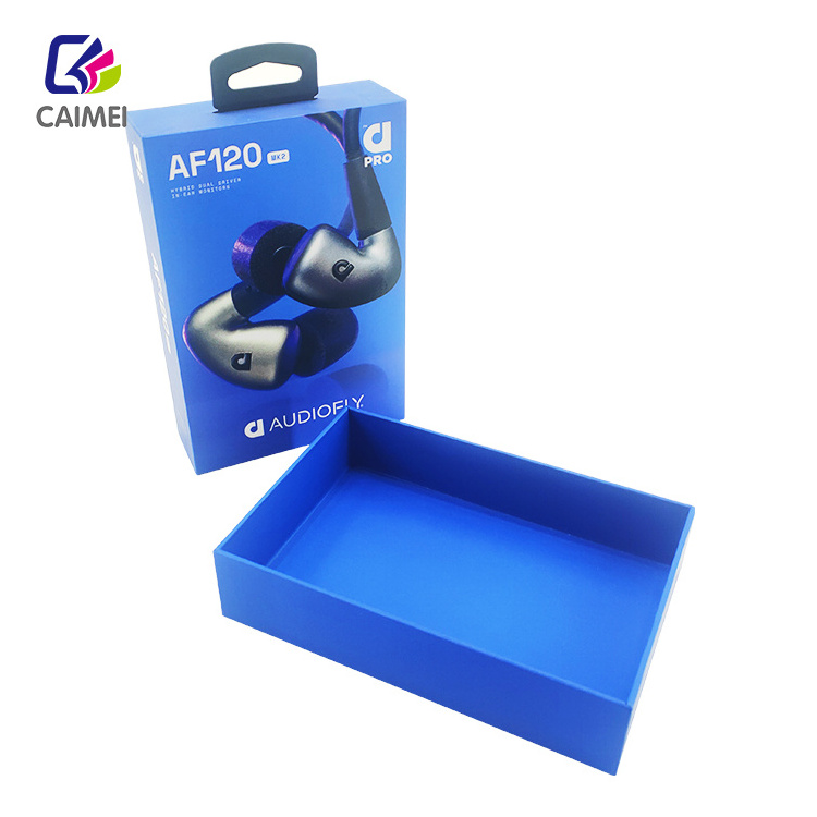 Custom packing OEM recyclable paper boxes for earphone case paper packaging boxes for iphone