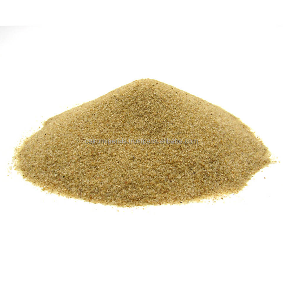 Yellow Silica Sand Price Per Ton Egyptian Origin Manufacturer Export Silica Sand With AWWA Standard