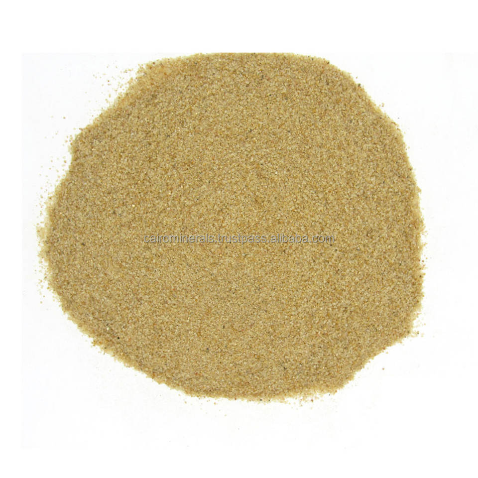 Yellow Silica Sand Price Per Ton Egyptian Origin Manufacturer Export Silica Sand With AWWA Standard