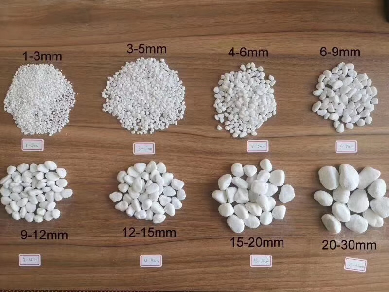 smooth white pebbles Gravel building paving cobblestone washing stone