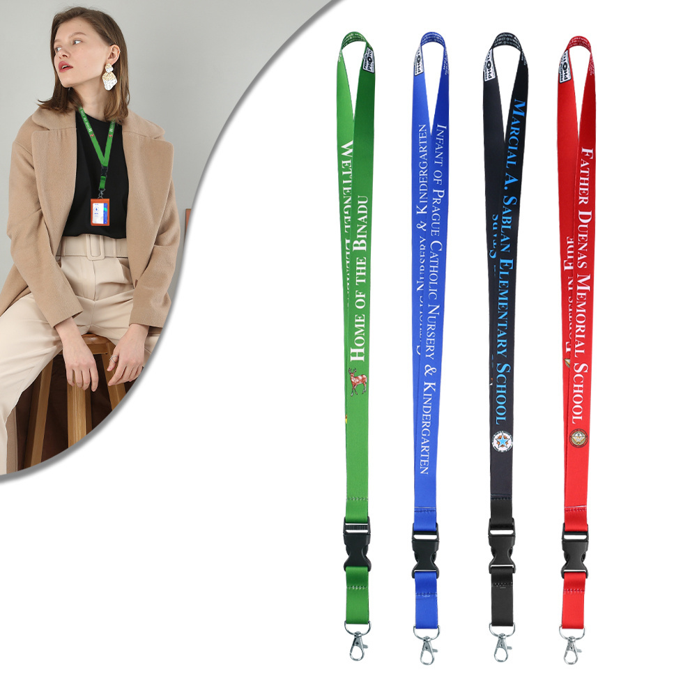 Oem Blank Sublimation Polyester Nylon Masking Lanyard Plain Medal Ribbon Cheap Personalized Custom Logo Printed Lanyard