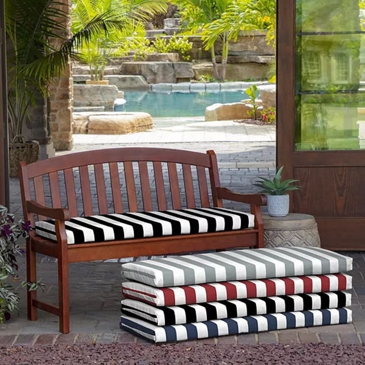 48 inch replacement stripe outdoor boat bench cushion