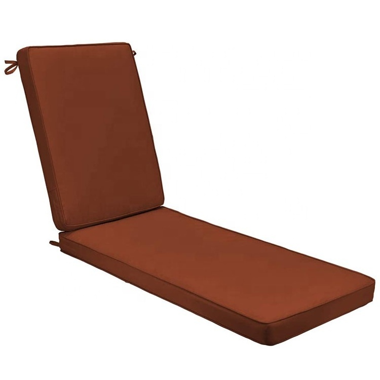 wholesale outdoor high back waterproof and sun proof lounger chaise chair cushion and pad