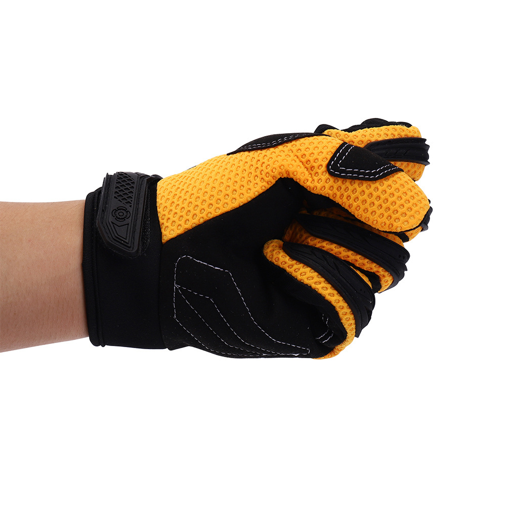 Wear-resistant breathable work safety protection mechanical gloves oil field work construction impact resistant gloves