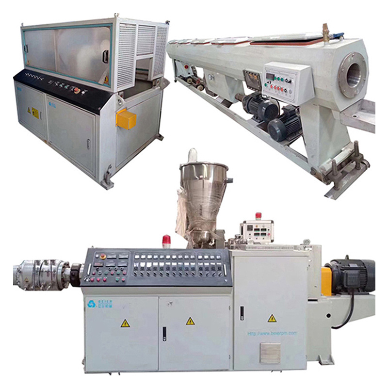 UPVC Pipe Extruder Machine PP PE Single Wall Corrugated Pipe Production Line