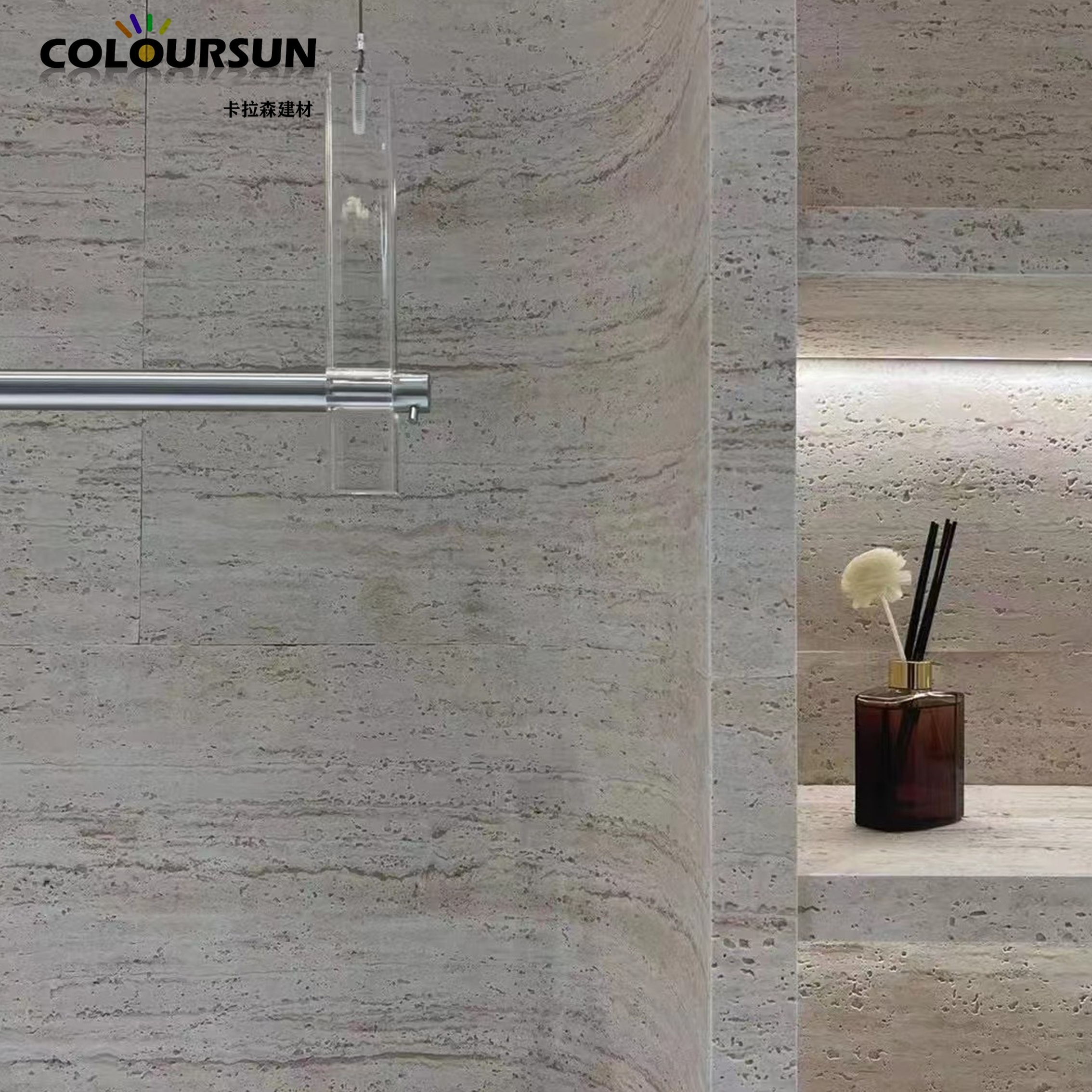 New Design Construction Materials Wall cladding Flexible Soft Thin Brick Veneer MCM Soft Travertine mcm veneer