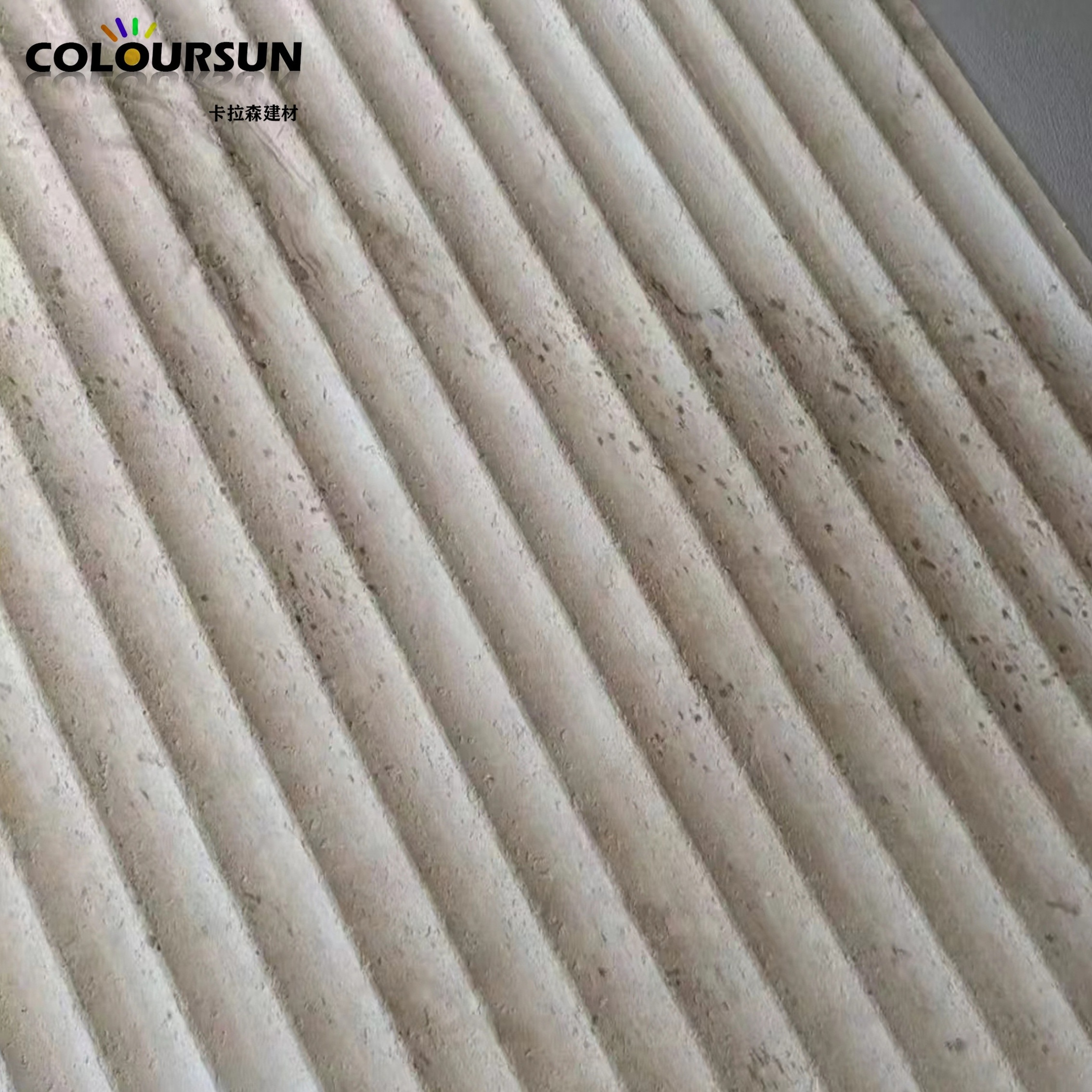 MCM Material Hot Sell Design Beige Colour Linear Design Flexible Stone For Tiles Wall Cladding Decoration