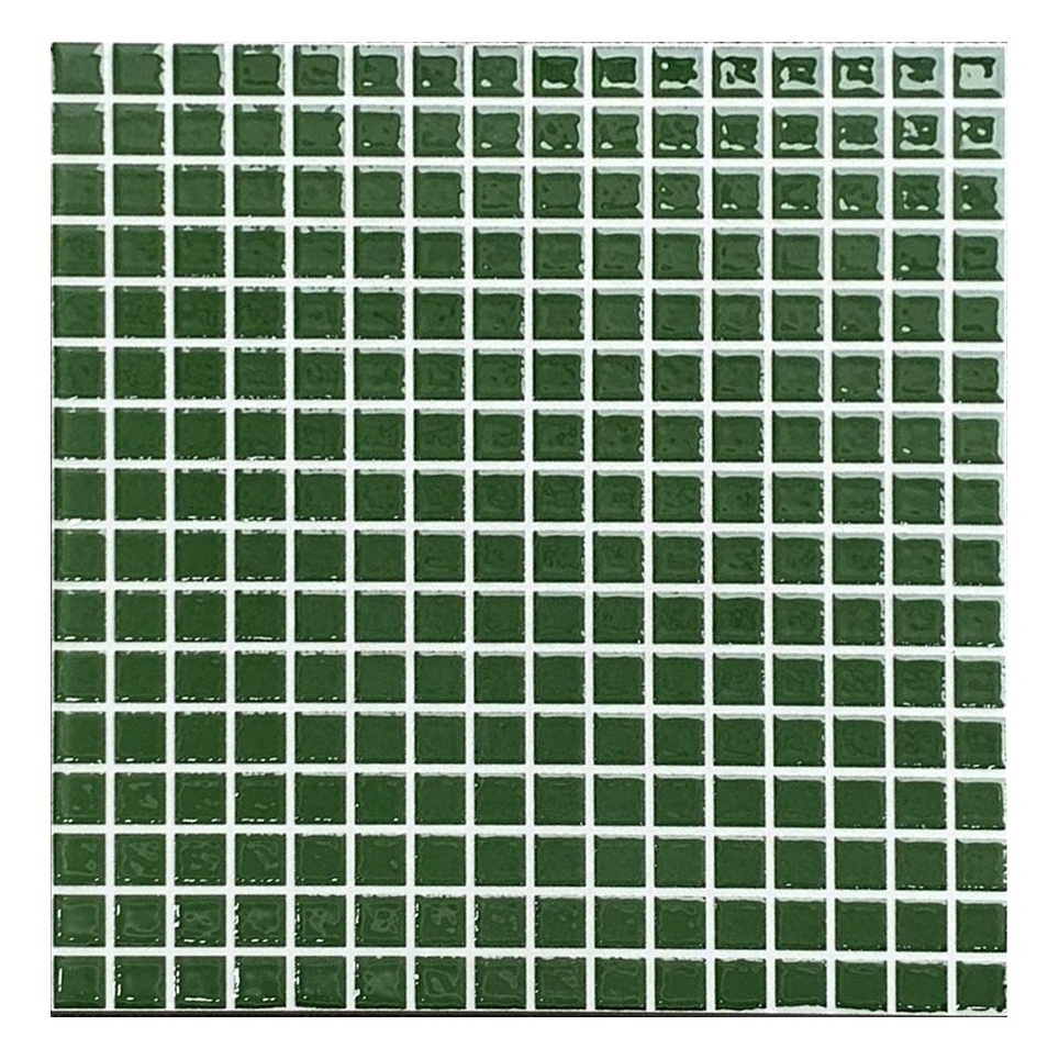 Custom Green Herringbone Mosaic Tile Mixed Blue Green Glass Mural for Swimming Pool Hand Painted Waterjet Mosaico de Piscina