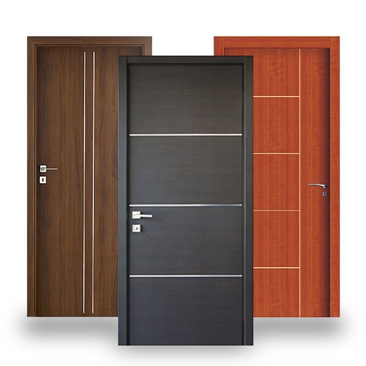 China WPC Door Factory 100% Waterproof Interior Bedroom PVC/ABS/ WPC Doors With Door Frame