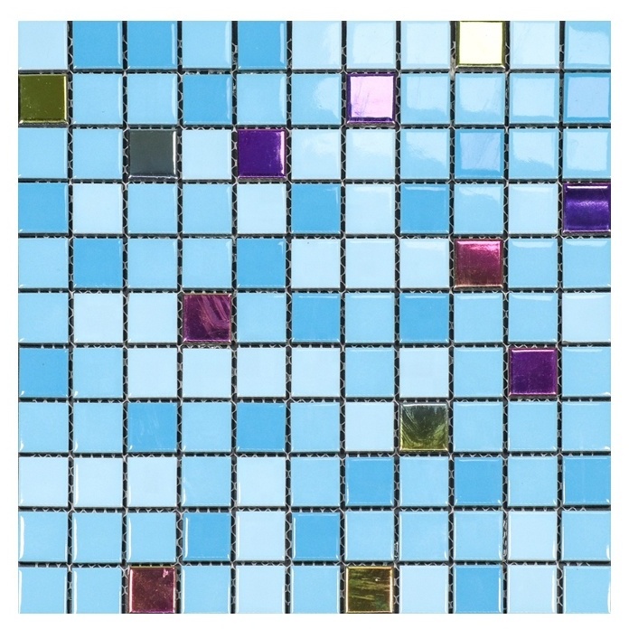 Hot Sale Natural Green Marble Stone Mosaic Tile Flower Pattern Tumbled Mosaic Tiles Swimming Pool Decorate Factory Price