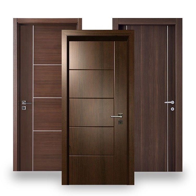 China WPC Door Factory 100% Waterproof Interior Bedroom PVC/ABS/ WPC Doors With Door Frame