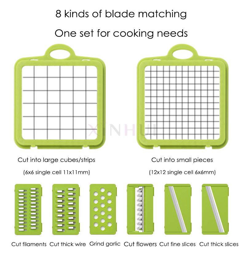 12 In 1 Multi-Function Automatic Cleaning Cutting Tools Manual Mandoline Slicer Set Vegetable Cutter