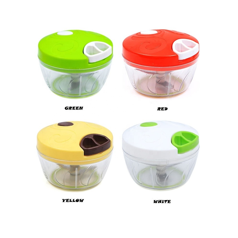 Multi-function Fruits Nuts Meat Processor Crusher Salad Onion Mini Manual Food Chopper with Slicer Egg Beater