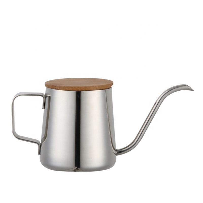 Hottest Hand Coffee Drip Brew Kettle Stainless Steel Gooseneck Pour Over Coffee Kettle with Long Spout