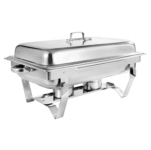 Wholesale Indian chaffing dish rectangle electric buffet food warmer stainless steel chafing dishes for sale