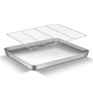 Non Toxic Stainless Steel Oven Tray For Bread Baking Tray