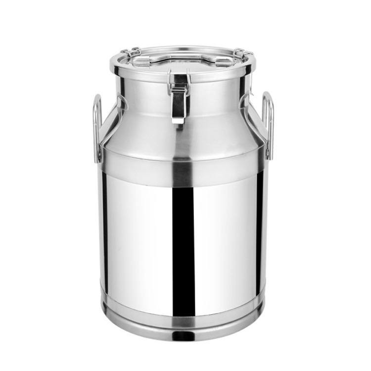 Seal Lids Milk Wine Pail Bucket Liquid Storage Tank 304 Stainless Steel Milk Cans For Transport Milk