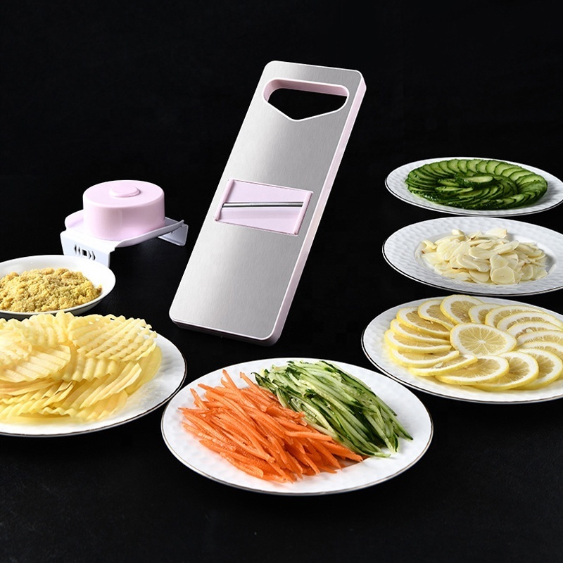 Fruit 6 Slicing Knife Multifunctional Kitchen Steel Grater Vegetable Cutter Potato Chip Slicer