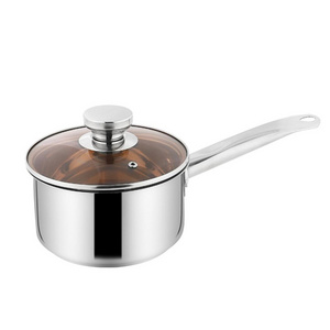 Non stick cooking pot stainless steel saucepan milk boiling pot with lid