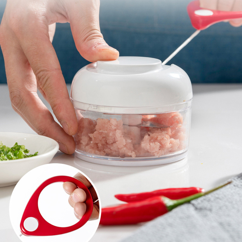 Wholesale Hand Pull Meat Garlic Manual Vegetable Mini Food Processor Portable Chopper