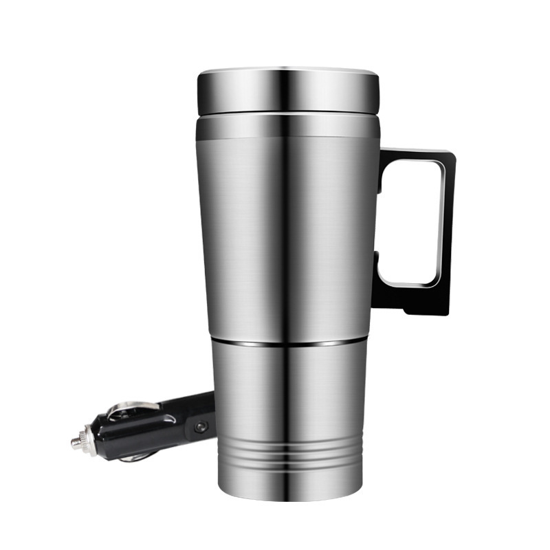 Popular Creative 12v electric kettle for car Stainless Steel Car Charger Heated Travel Mug Warming Cup