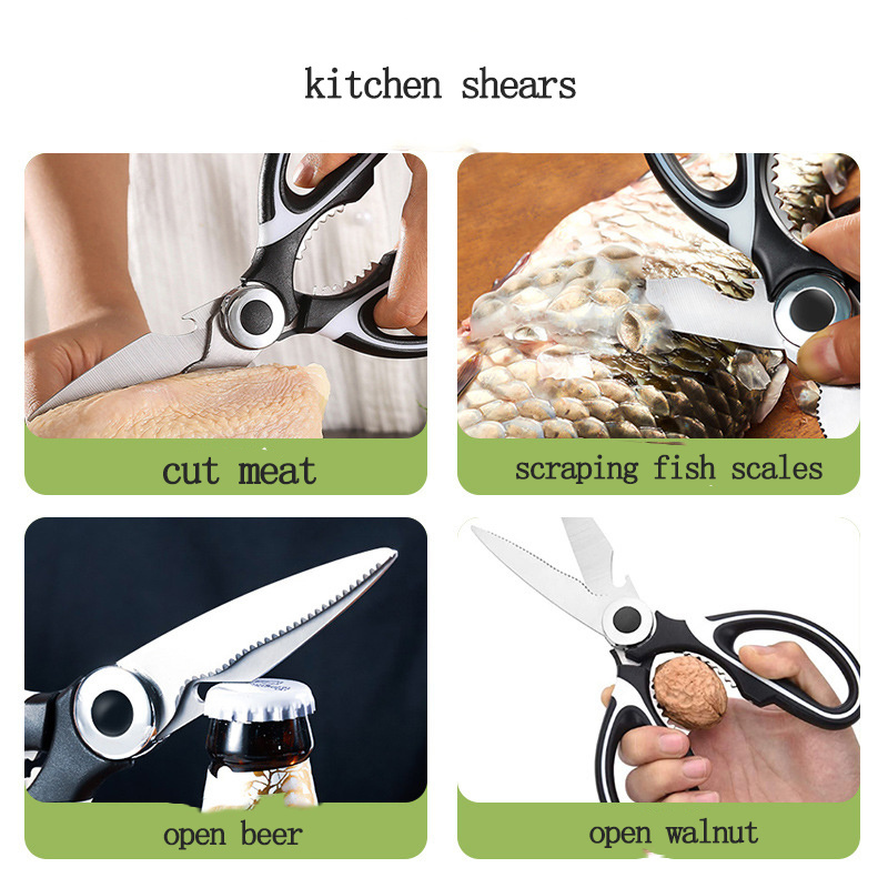 Kitchen Scissors paper Food Green Onion Basil kitchen Shears 5 Blades Cutting Shredded Kitchen Gadgets Herb Scissors