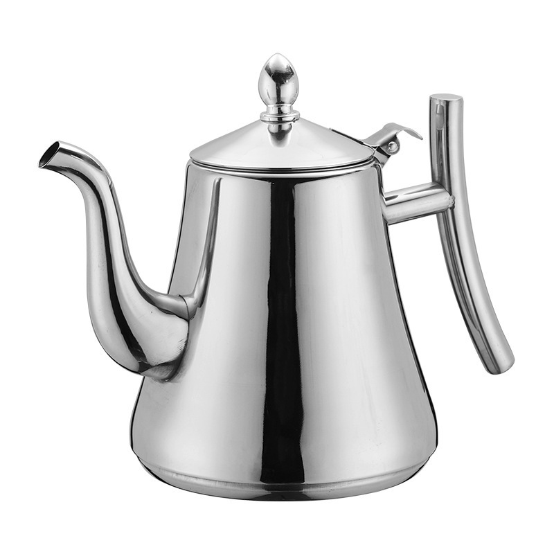 Golden Shiny Polishing Stainless Steel Tea Kettle Old Fashioned  Coffee Kettle With Filter Serving Arabic Kettle