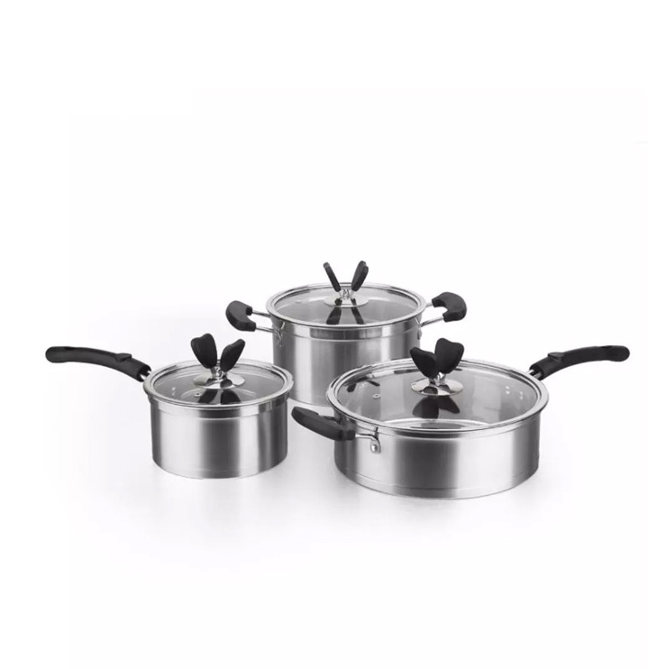 kitchen accessories stainless steel cooking pot cookware sets