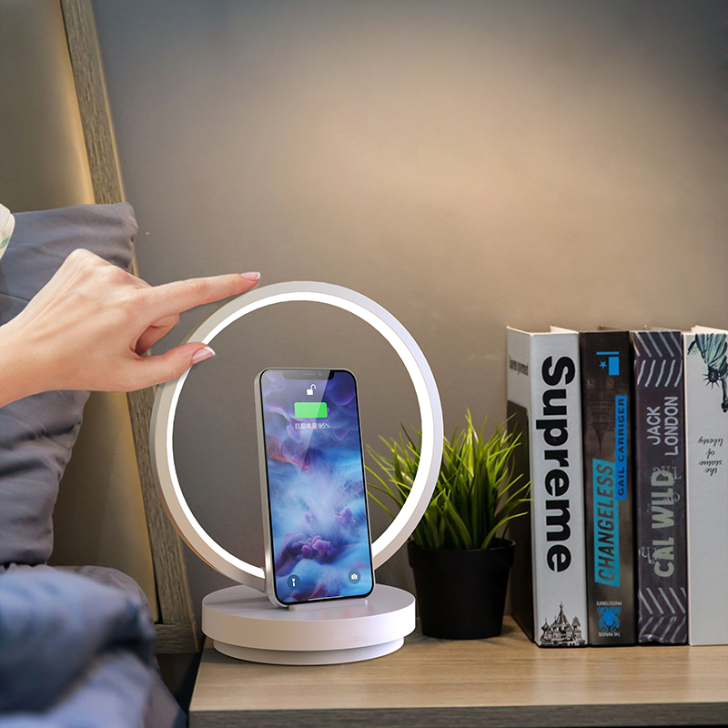 Charging Station Wireless Charger 15W Quick Charger with LED Light Multi-function Integrated Charger