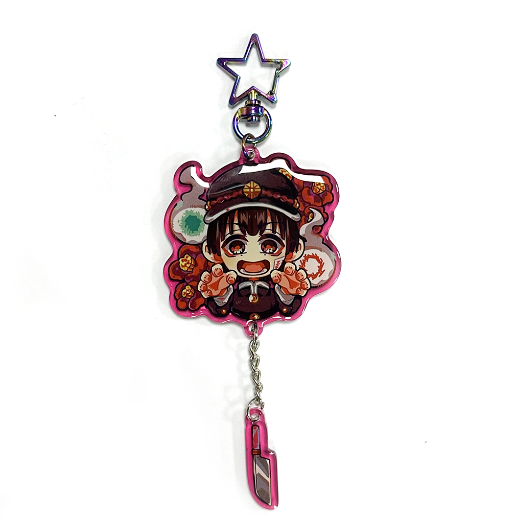 Custom Double Sided Printing Charm Anime Acrylic Keychain with Epoxy Resin Gradient Keychain