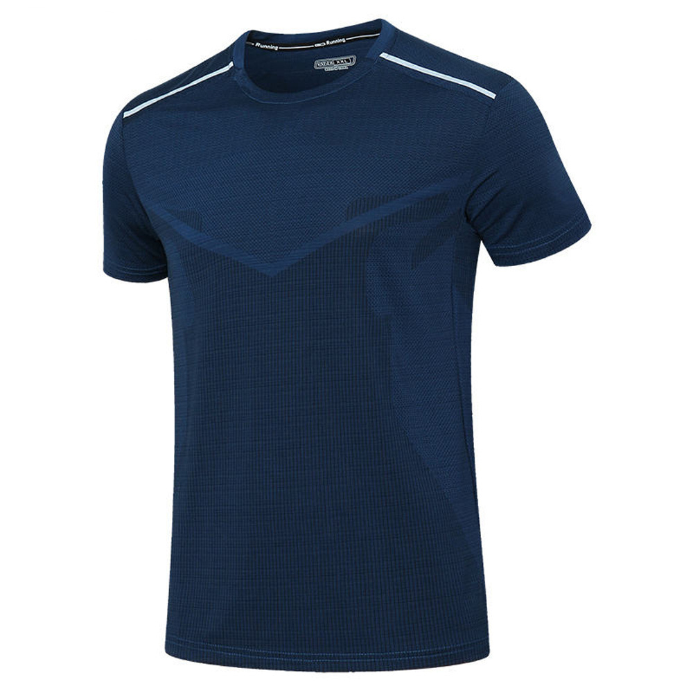 2023 Men High Quality Sport Shirts Men Fitness Clothing 88% Polyester 12% Elastane Gym Wear Shirts