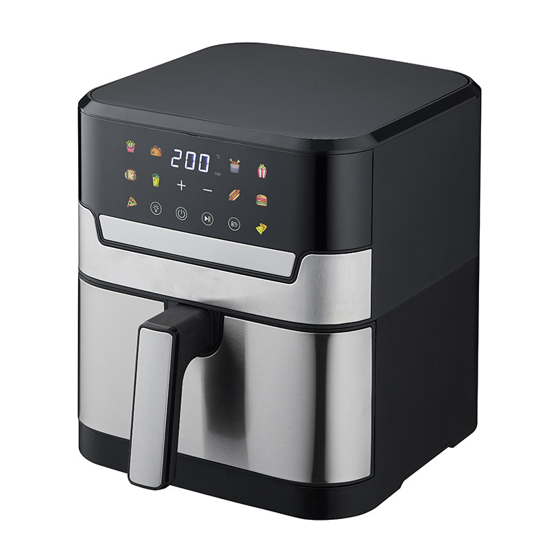 New Product 6L Etfe Digital Control Air Fryer With SS 304 Heating Element