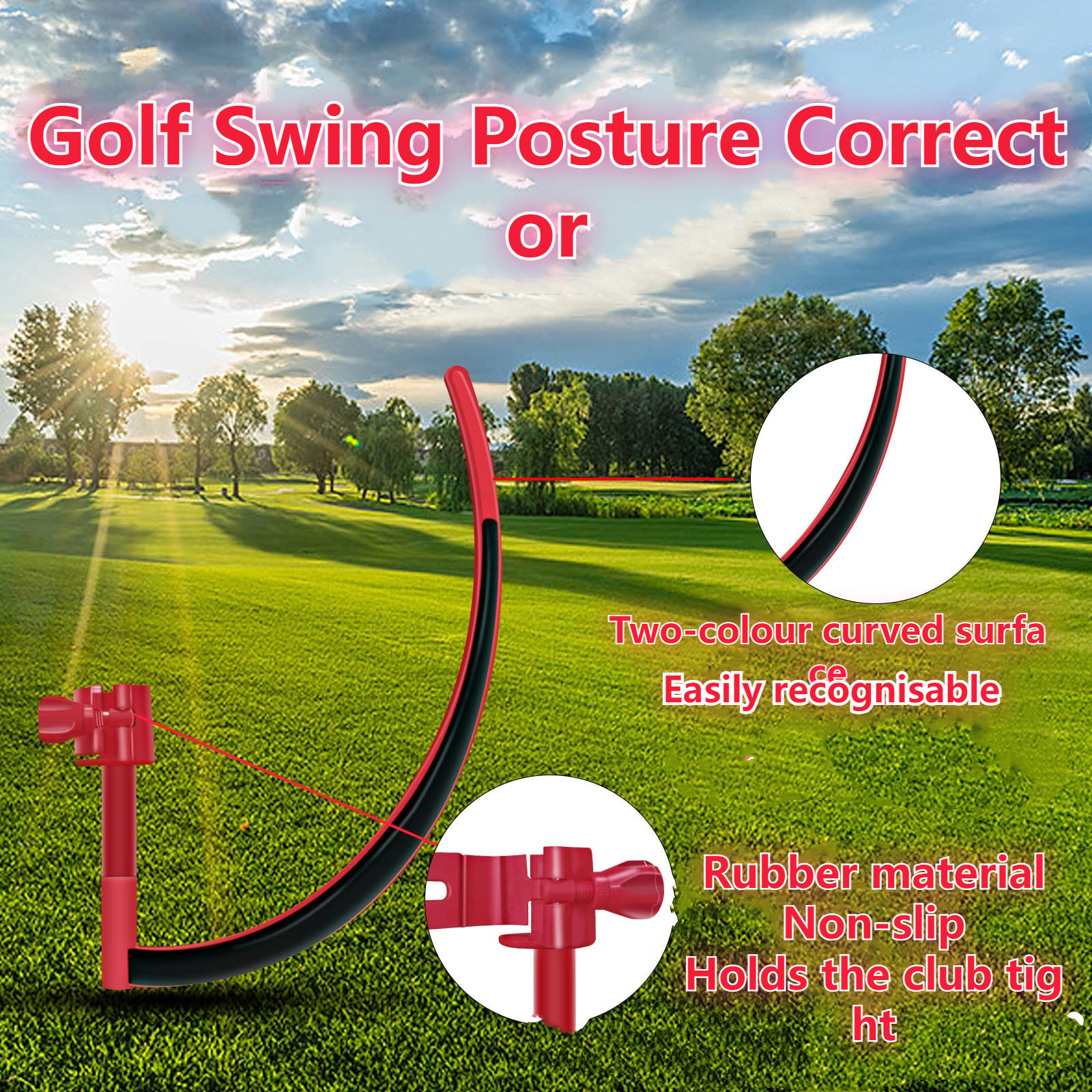 Low Price Golf Swing Posture Corrector Golf Plane Posture Improvement Golf Swing Practice Equipment