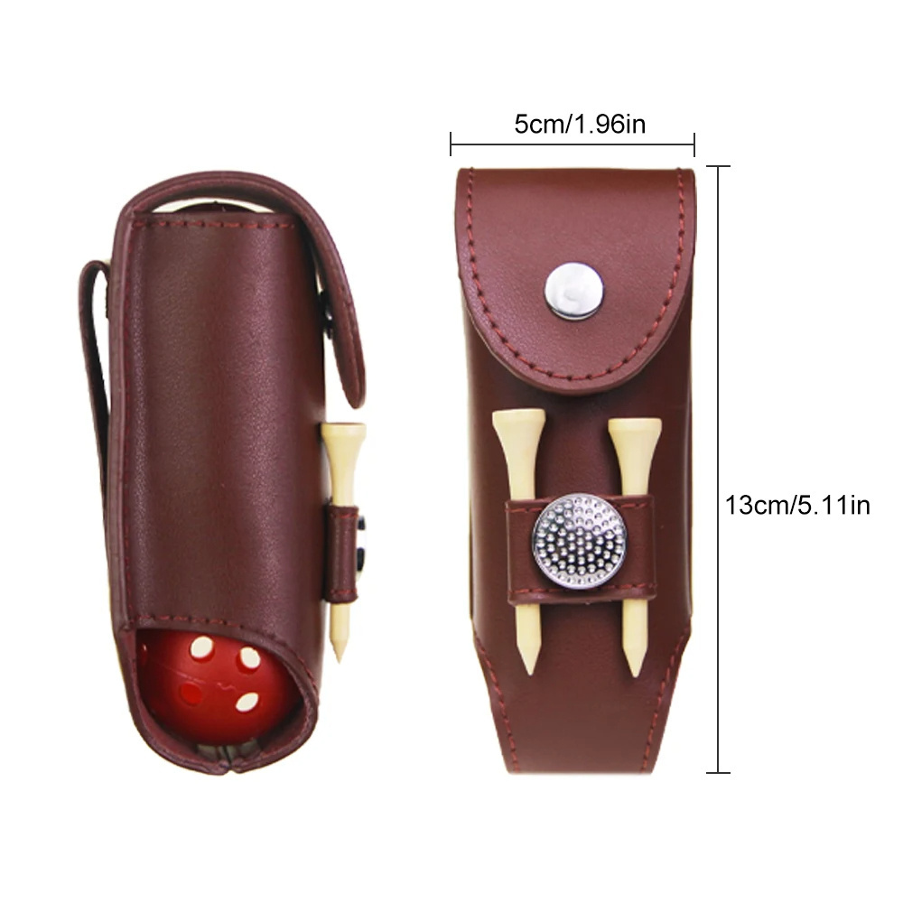 Factory Direct Golf Ball Pouch Bag Golf Tees Holder Divot Tool Holder Pouch Waist Belt Storage Pocket