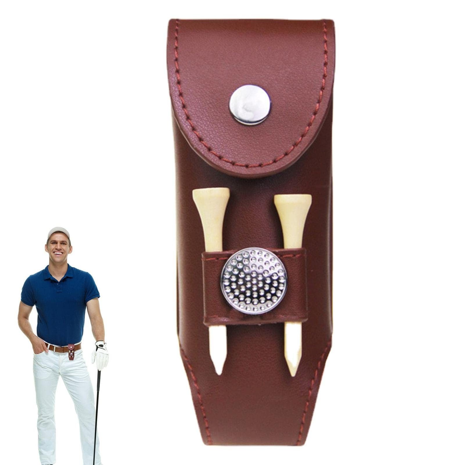 Factory Direct Golf Ball Pouch Bag Golf Tees Holder Divot Tool Holder Pouch Waist Belt Storage Pocket